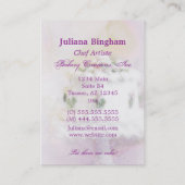 Cake Art II - verticale stijl Visitekaartje (Achterkant)