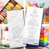 Cake Bakery Chef Marble Cafe Flat Menu Prijslijst