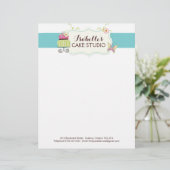 Cake Bakery Letterhead Custom Briefhoofd (Staand voorkant)
