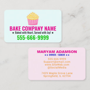 Cake Bakery Logo & Slogan Professionele Ondernem Visitekaartje