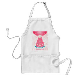 Cake Bakery Pastry Chef Daisy Pink Standaard Schort