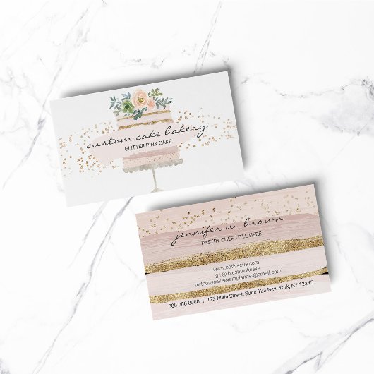 Cake Bakery Pastry Patisserie Visitekaartje
