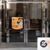 Cake Bakery Shop Window Cling Raamsticker (Kantoordeur)