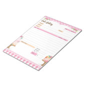 Cake Bakery Thema Bestelformulier en Factuur Notit Notitieblok (Schuin)