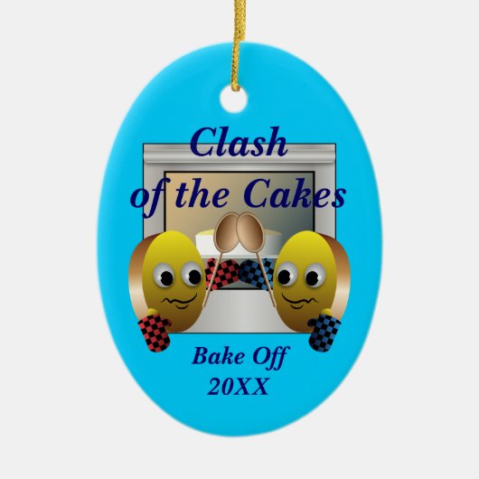Cake Baking Contest Keramisch Ornament (Voorkant)