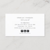 Cake Bakker Bakkerij Gebak Chef Catering Visitekaartje (Achterkant)