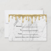 Cake Bakkerij Gouden Drip Icing Gebak Chef Marmer (Achterkant)