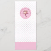 Cake Bakkerij Roze Polka Dot Flat Menu Prijslijst (Voorkant)