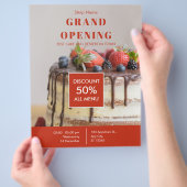 Cake Bakkerij Winkel Business Grand Opening Flyer (Hand)