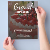 Cake Bakkerij Winkel Zakelijk Grote Opening Flyer (Hand)