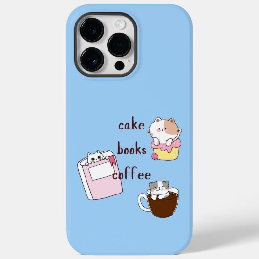 Cake Books Koffie Case-Mate iPhone Case (Achterkant)