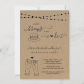 Cake, Brews et I Dos Faire-part de mariage (Devant)