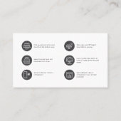 Cake Care Minimalist Flat Thank You Card Visitekaartje (Voorkant)