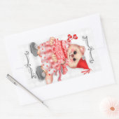 CAKE CAT 2 AutoCollant RECTANGLE 4,5 x 2,7 pouces (Enveloppe)