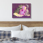 Cake Cats Collectie Canvas Afdruk (Insitu (Slaapkamer))
