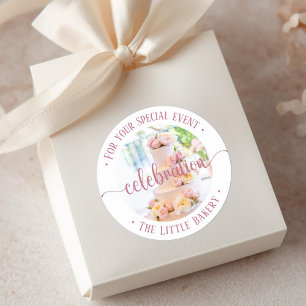 Cake Celebration voor uw speciale evenement Ronde Sticker