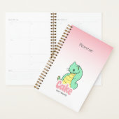 Cake (Chat + Serpent) Agenda Rose (Devant avec enveloppe)