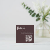 Cake Climbers Wedding Informatiekaartje (Staand voorkant)