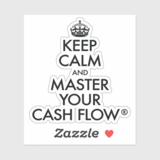 Cake Club™ Blijf kalm en beheers uw cashflow® Sticker
