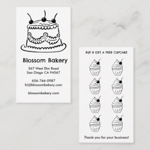 Cake Cupcake Bakkerij Dessert Catering Beloningen Klantenkaartje