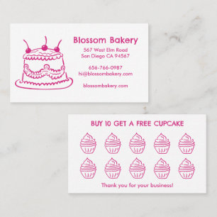 Cake Cupcake Bakkerij Dessert Catering Beloningen Klantenkaartje
