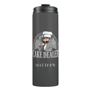 Cake Dealer Funny Bakery Owner Personalized Thermosbeker