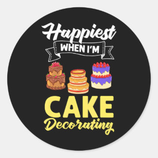 Cake Decoreren Ideeën Beginner Decorator Recept Ronde Sticker