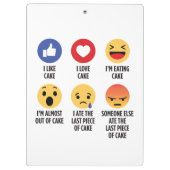 Cake Emoticons Klembord (Achterkant)