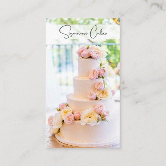 Cake en Catering QR-code Visitekaartje (Voorkant)