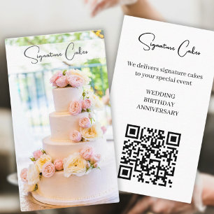 Cake en Catering QR-code Visitekaartje
