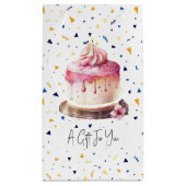 Cake en Confetti Gift Bag Klein Cadeauzakje (Achterkant)