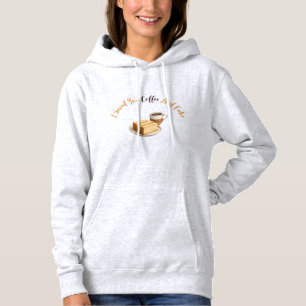 Cake en koffie elke dag cadeau hoodie
