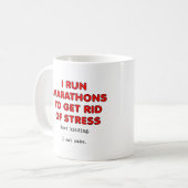 Cake for Stress Funny Mug Koffiemok (Voorkant links)