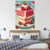Cake futuriste rétro toile étirée (Insitu(Chambre))