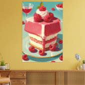 Cake futuriste rétro toile étirée (Insitu(Salon))