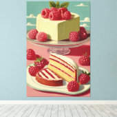Cake futuriste rétro toile étirée (Insitu (Plancher de Bois))