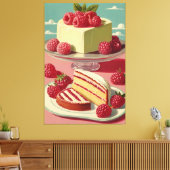 Cake futuriste rétro toile étirée (Insitu(Salon))