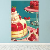 Cake futuriste rétro toile étirée (Insitu (Plancher de Bois))
