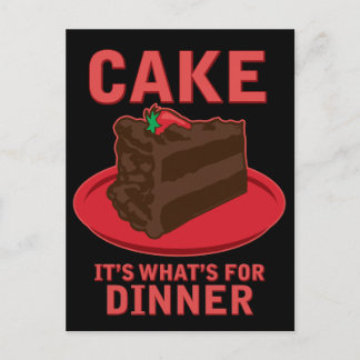 Cake, het is wat er is voor DInner Briefkaart