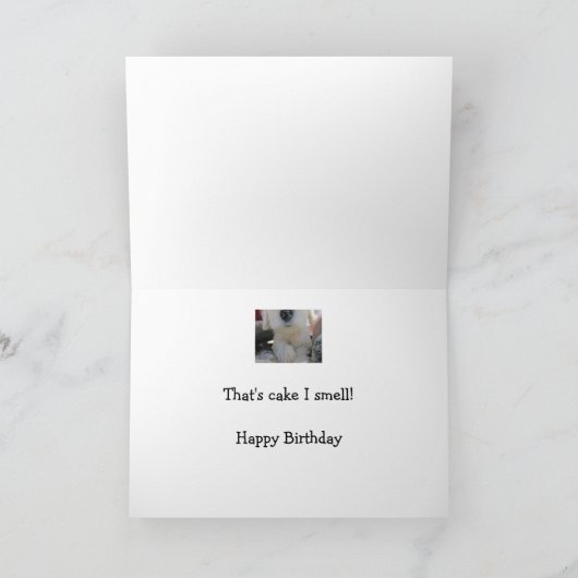 Cake I Smell Fun Custom Cute Goldendole pup Kaart (Binnen)