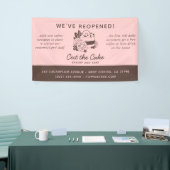 Cake Logo bakery Business ReOpening Spandoek (Beurs)