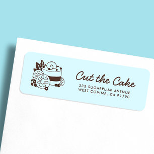 Cake Logo Bakkerij Zakelijk Retouradres Etiket
