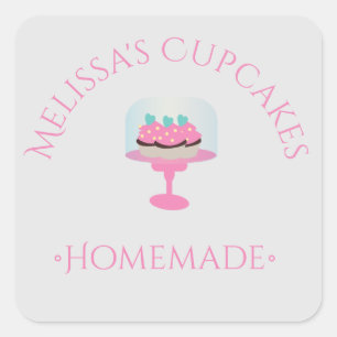 Cake Logo Cupcakes Stickers Thuisbakkerswinkel