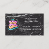 Cake Logo | Goud Visitekaartje voor de visreis (Achterkant)