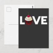 Cake Love Baker Pastry Chef Cupcake Quote Briefkaart (Voorkant / Achterkant)
