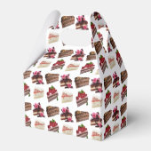 Cake Lovers Delicious Desserts Pattern Bedankdoosjes (Achterkant)