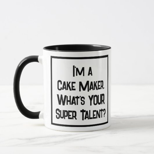 Cake Maker Super Talent. Mug à café à deux tons (Gauche)