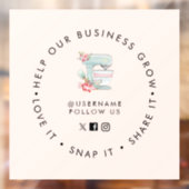 Cake mixer Bakery Social media volgen Raamsticker (Vel 2)