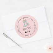 Cake mixer Bakery Sociale media volgen Ronde Sticker (Envelop)