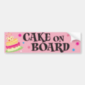 Cake on board bumpersticker (Voorkant)